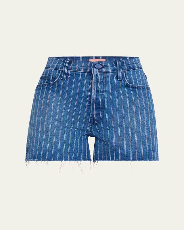 The Skipper Short N Long Fray Denim Shorts